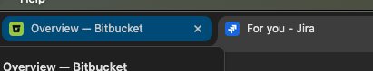 Happy to see that Bitbucket changed their favicon. Makes it much easier to see the difference compared to Jira. It's these small improvements that make a huge difference.