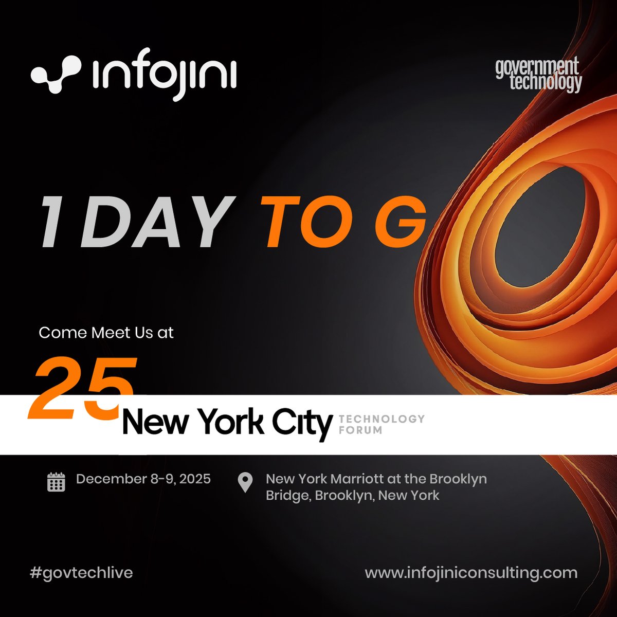 infojini_inc's tweet photo. Excited to meet everyone at the NYC Technology Forum 2025 tomorrow! 🗽
Gov leaders & tech innovators are coming together to address challenges in government technology.
Find us @ Table 05 — let’s talk innovation in #GovTech.
#NYCTech #GovTechLive #PublicSector #InfojiniEvents https://t.co/75XDaQV0dl