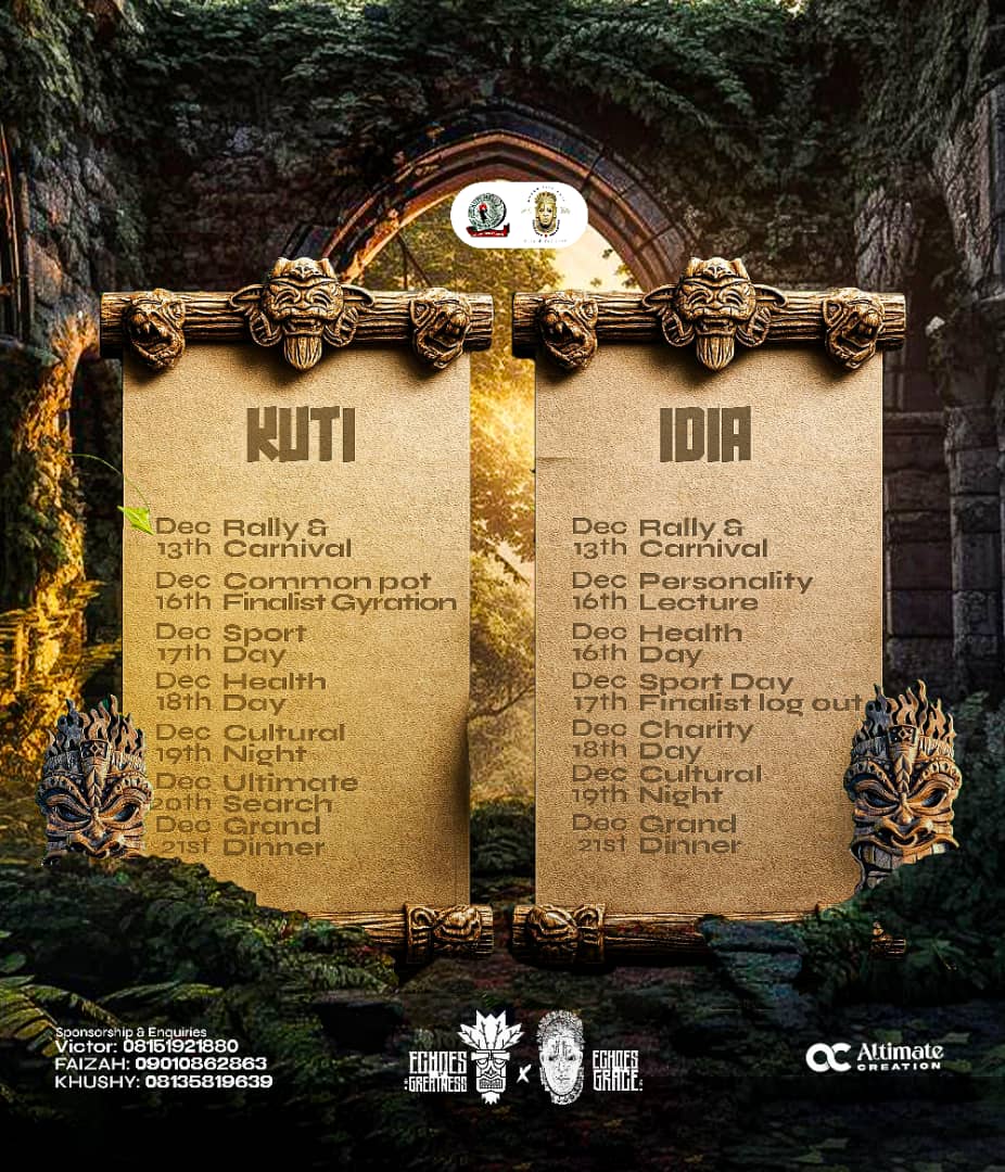 KUTI × IDIA HALL WEEK 🔥
A celebration of identity, culture, elegance, and greatness!

This week is about connection, creativity, and unforgettable experiences.
Let’s celebrate who we are and the greatness we embody.

Date 📅 : Dec 13th - Dec 21st