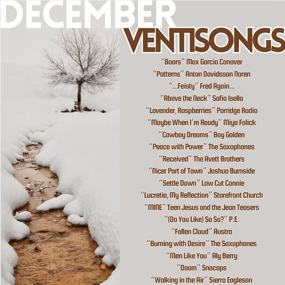ventipop's tweet image. December 20 New Songs Playlist
open.spotify.com/playlist/0aZ63… #NewMusicFriday