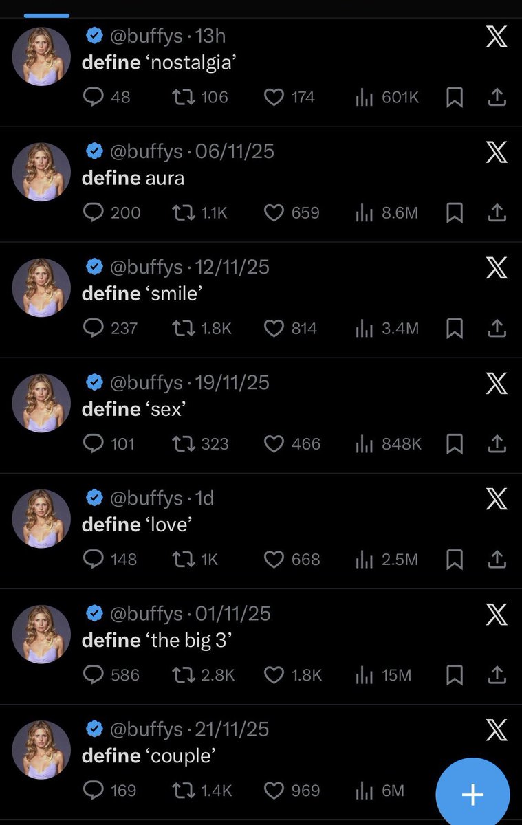 What do you do for a living ?
"Type Two words on X"