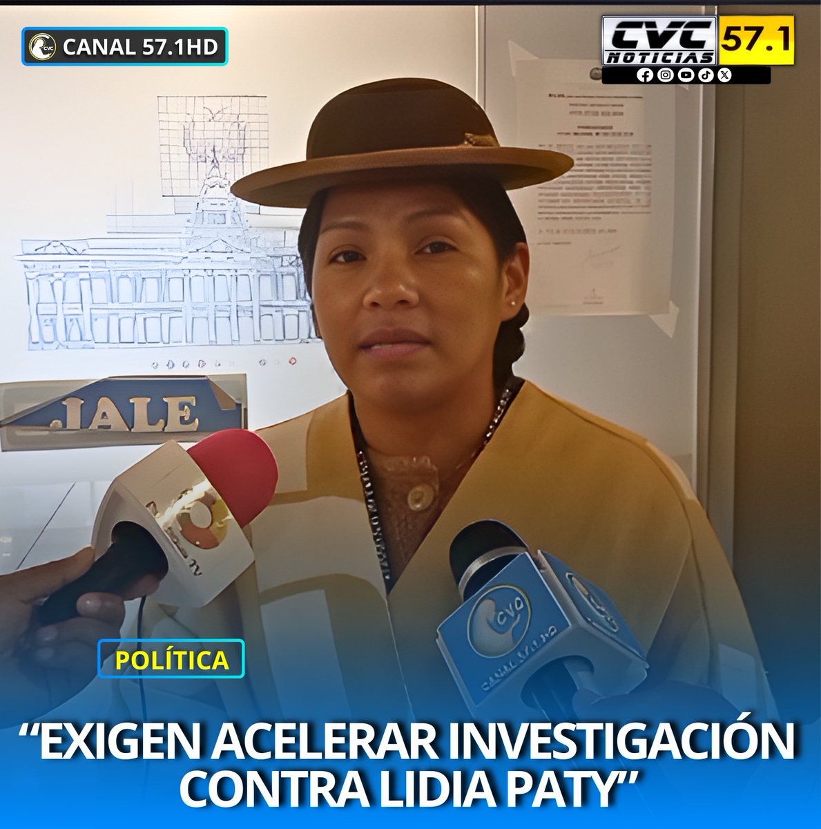 CVC_ElAlto's tweet photo. La senadora del PDC, Ana María Crispín, dio a conocer que se deben realizar las investigaciones correspondientes sobre el caso Fondo Indígena y los montos económicos desviados de los proyectos a cargo de la exdiputada Lidia Paty.
#cvc57 #aprehension #LidiaPatty #robosalestado https://t.co/l8iNMiDTOp