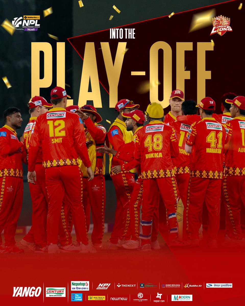 LumbiniLions's tweet image. SYAABAS !! Lumbini, you believed when it mattered most.
You stayed when the winds turned.
You pushed us when the stage felt heavy.
Now we walk into the playoffs with your roar in our chest. 

#jaylumbini #npl