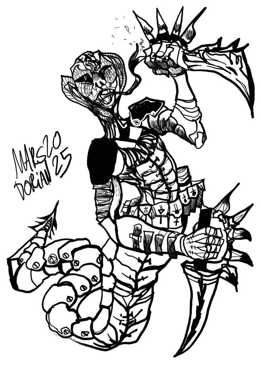 Snake assassin sketch I’m working on for a RPG project. Colors and details soon to come! #ttrpg