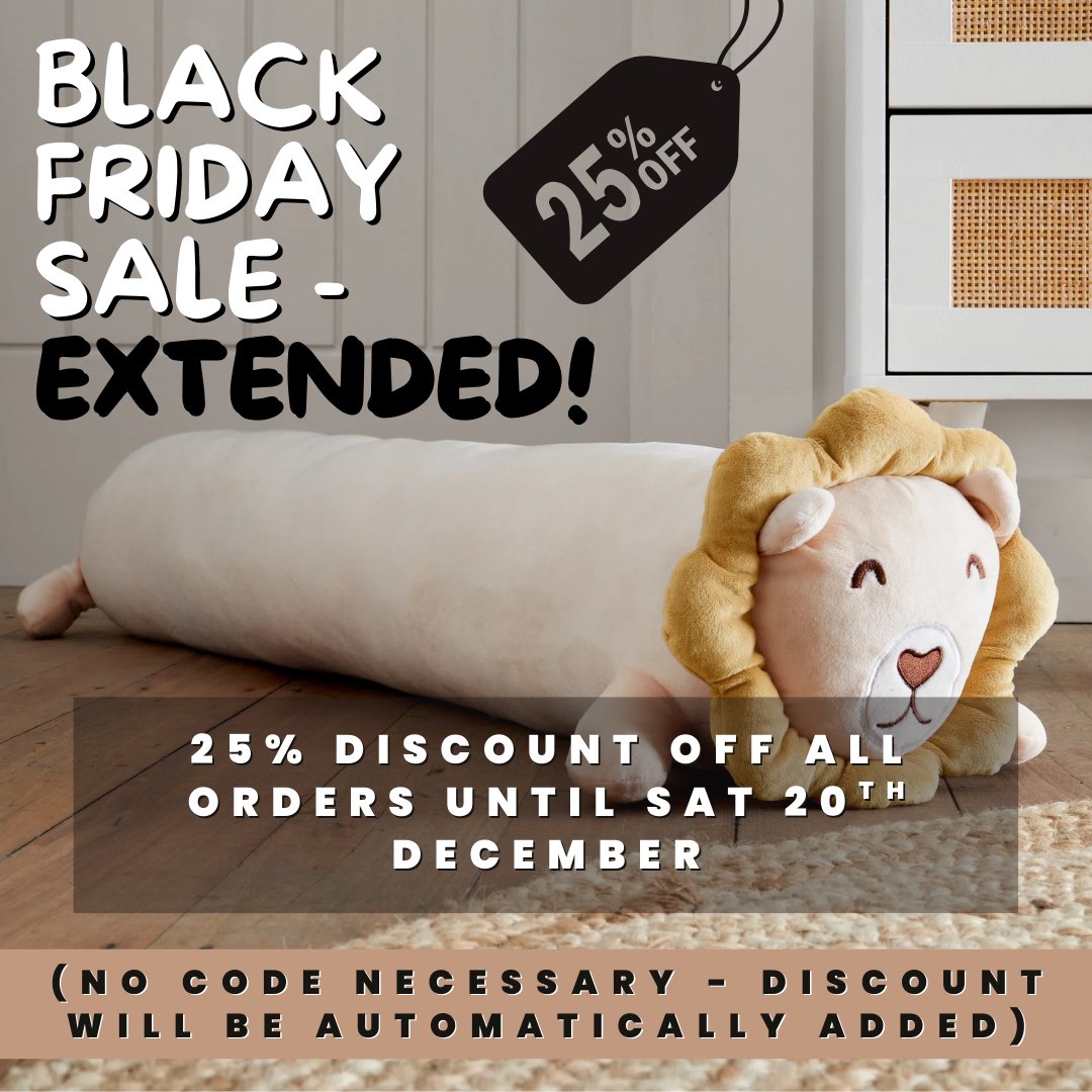 🎉 Little Ragamuffin Black Friday Sale - LAST CHANCE!

Get 25% off all orders until Sat 20th Dec.

No code needed!

Brighten your child’s room with bedding, wall art, storage &amp; more!

littleragamuffin.co.uk

#BlackFriday #KidsInteriors #HomeDecor #Sale