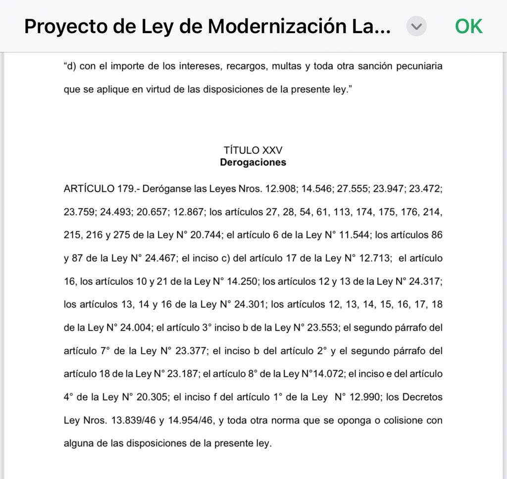 Entre todo lo desastroso del borrador que circulan hoy para operar, meter miedo y generar psicosis, aparece la derogación del Estatuto del Periodista (ley 12.908) y una larga lista de derechos que pretenden eliminar. Ya sabemos que quieren esclavizarnos.
