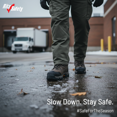 The winter season brings wet leaves, rain, snow, and ice. 

Slips, trips, and falls are the leading cause of injuries this time of year. The honest solution? Slow down and ensure your crew has the right slip-resistant footwear.

Your Winter Gear HQ: hubs.ly/Q03WTWJb0