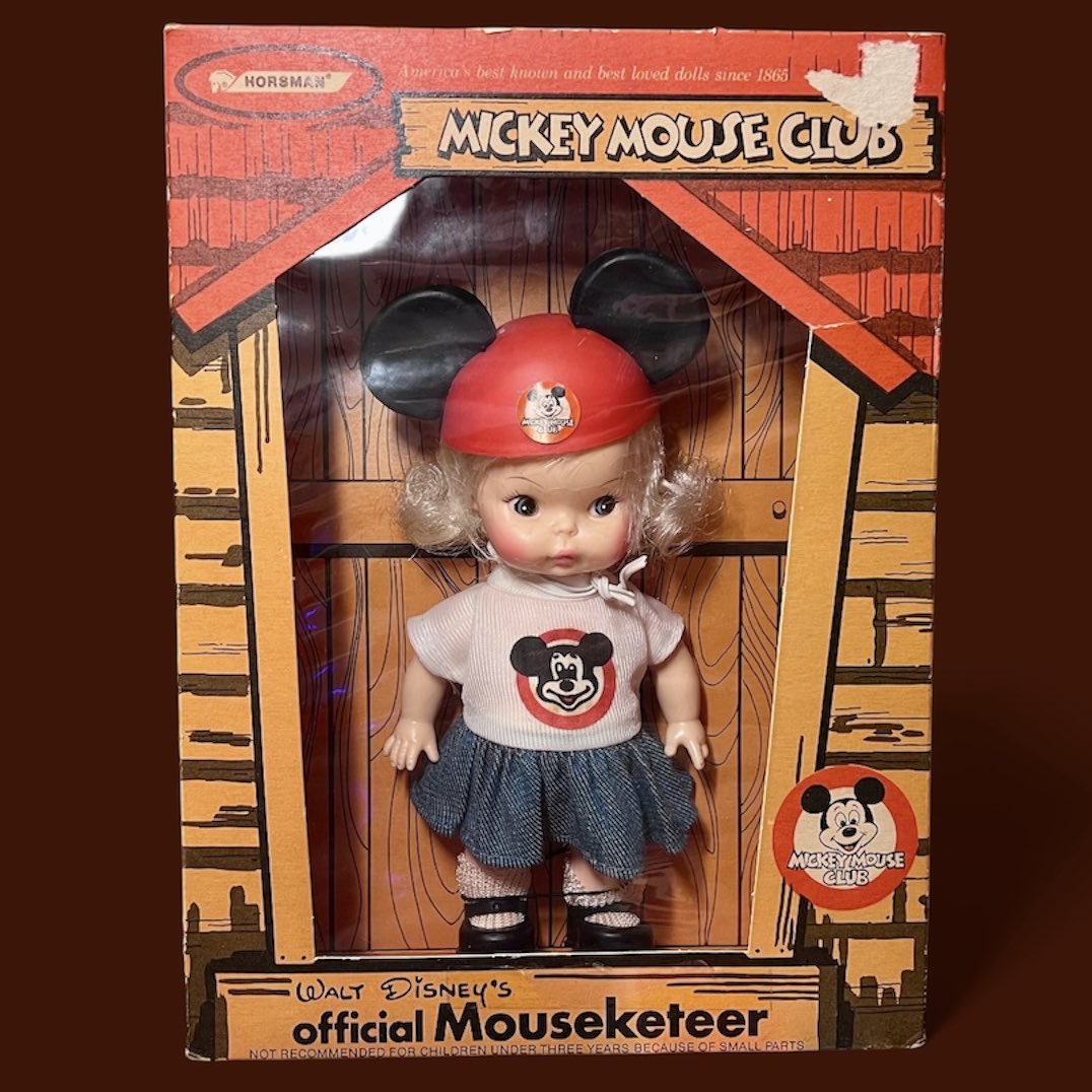 🐭Vintage Disney HOESMAN MICKEY MOUSE CLUB Mouseketeer ドール 1950