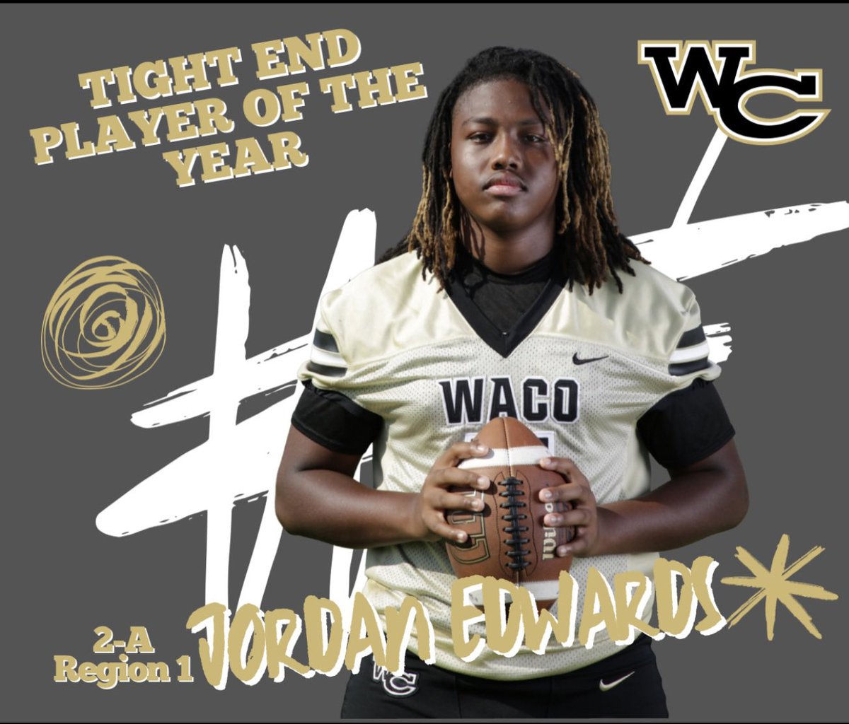 JordanEdwards's tweet image. Tight End of the Year — couldn’t do it without my coaches and teammates. All glory to God. 🙏🏽🏆 #AGTG