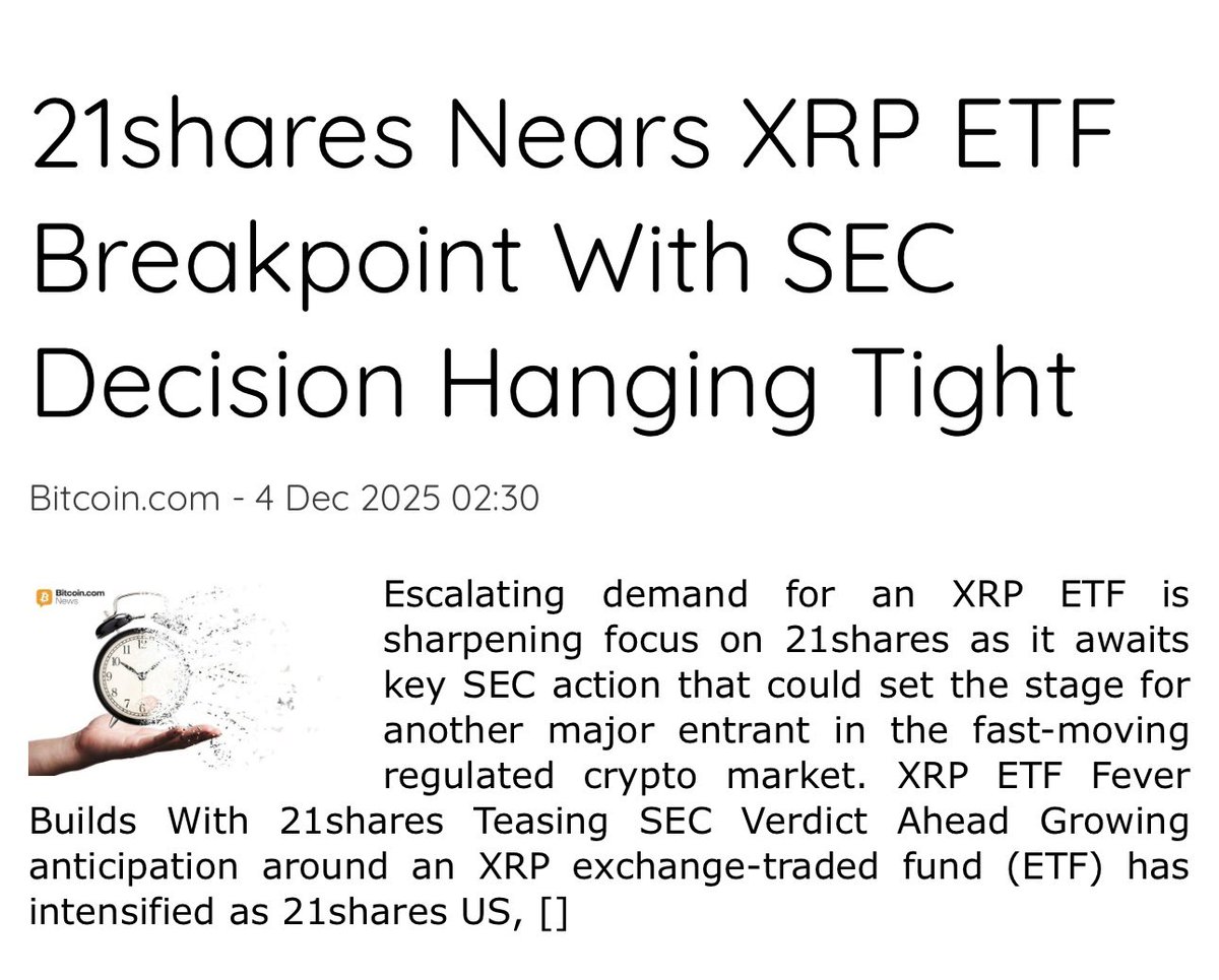 21Shares XRP ETF TOXR S-1 was just refiled/updated with the SEC! Launch is  imminent!! 🔥🚀