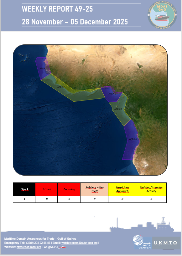 Maritime Domain Awareness for Trade Gulf of Guinea tweet media