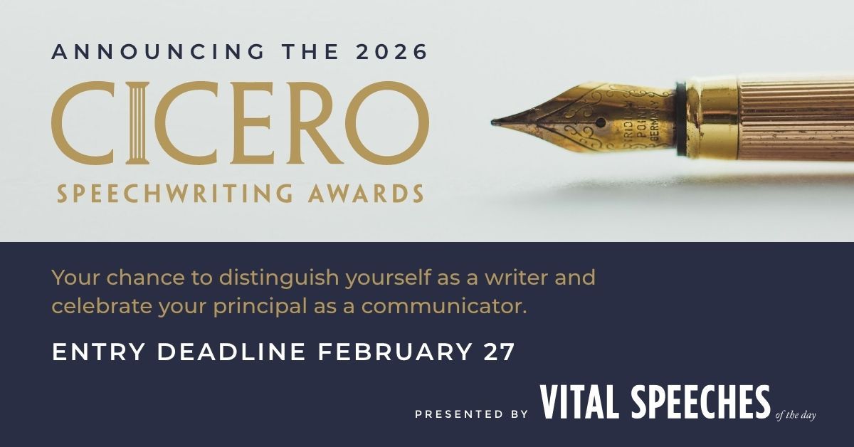 Call for entries. prorhetoric.com/cicero-awards/ #speechwriter