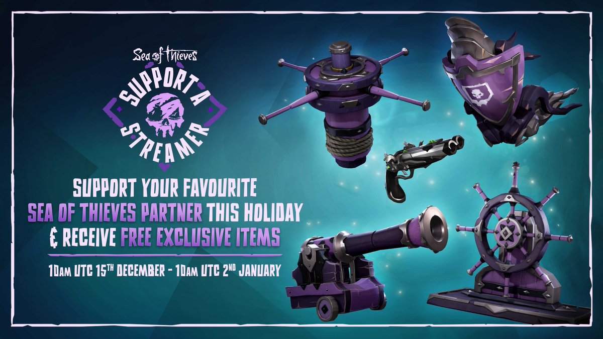 Admittedly I've been toying with the idea to mess around with a few sot streams over the holidays.

Can you get these items below from me? nah. So you know my streams won't be for clout chasing or milking subs unlike some others (allegedly &amp; potentially) 😏☺️

#SOT #Bemorepirate