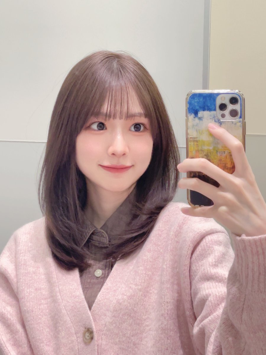 かわいい色になりました💇🏻‍♀️🤎 #おはもにふんわり冬カラー