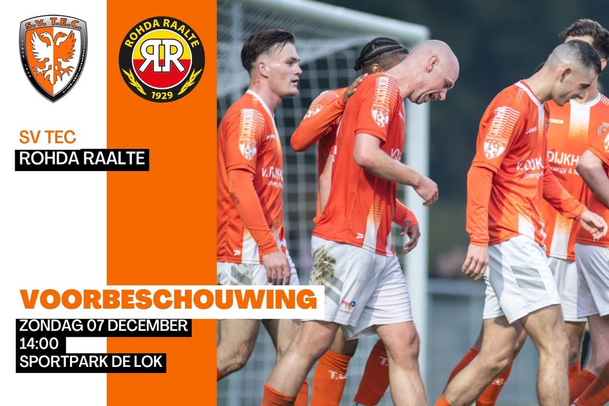 Zondag staat voor TEC de laatste thuiswedstrijd van het jaar 2025 op het programma, en niet zomaar één <a href="/RohdaRaalte/">ROHDA Raalte</a> is de ploeg met de minste verliespunten en wil het jaar graag afsluiten als koploper 
Weet TEC daar nog een stokje voor te steken?
#tecrod 
svtec.nl/seniorenteams/…