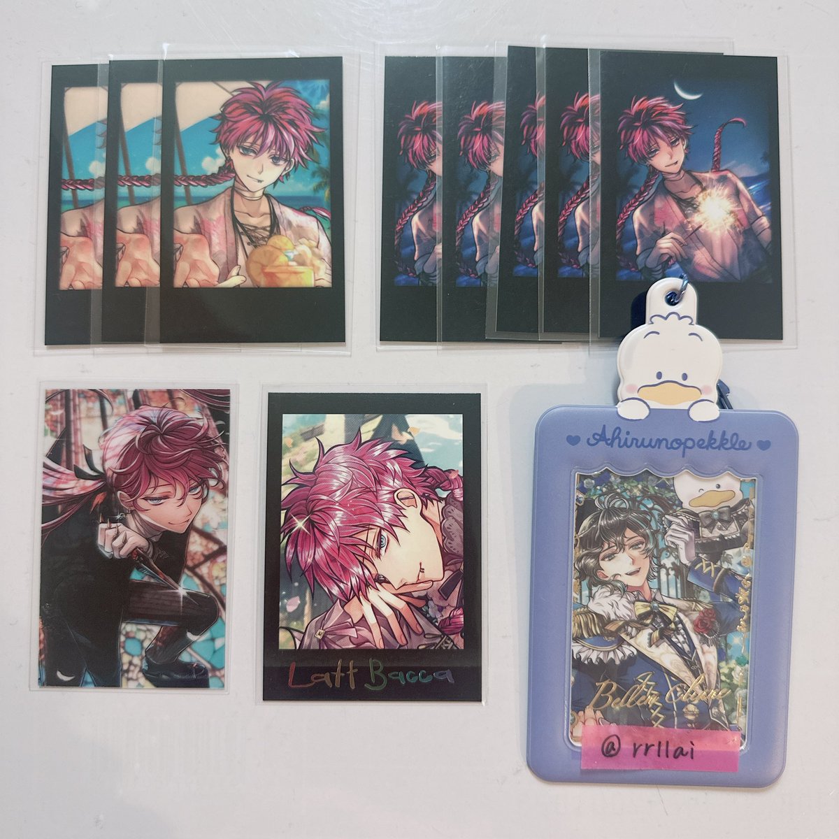 譲渡】悪魔執事と黒い猫 あくねこ 夏の思い出チェキ風カード ぱしゃ