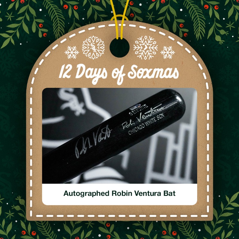 whitesox's tweet photo. On the 5th day of Soxmas… 

REPOST for a chance to win an autographed Robin Ventura bat.