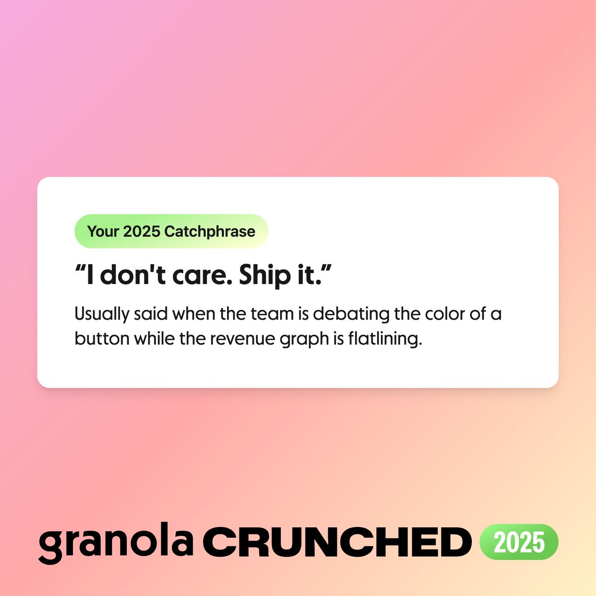 paulshearerX's tweet photo. MAJOR PROPS to the @meetgranola team for a brilliant and genuinely funny bit of marketing #crunched https://t.co/cv4wW4Bx35