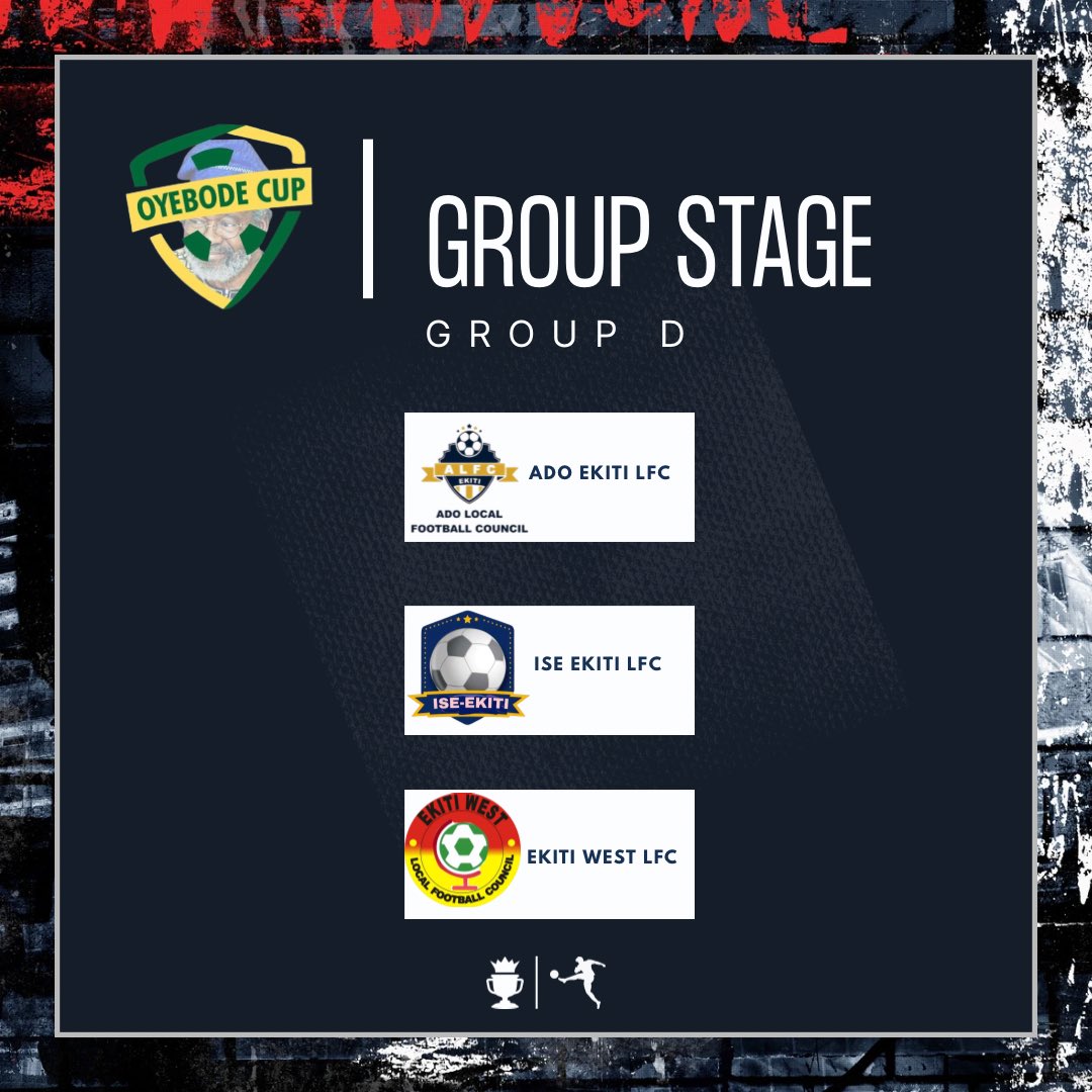 Twice we’ve won it.  
Now, business time. 💼  
Group D: Ise/Orun &amp; Ekiti West.  
Let’s go again! 🔥  

#ProfAkinOyebodeCup25 #AdoLFC