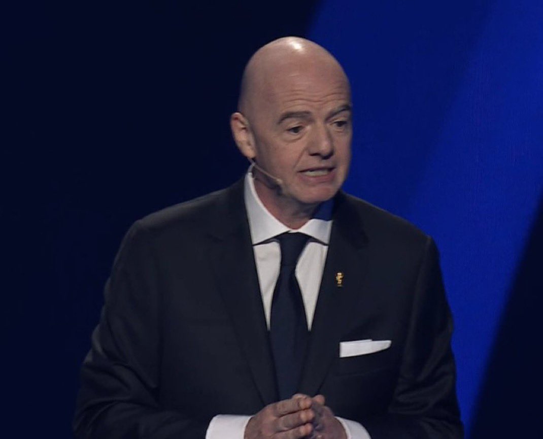 usmntonly's tweet image. OFFICIAL: Gianni Infantino confirms the 2026 FIFA World Cup Final will have a halftime show, like the Super Bowl.
