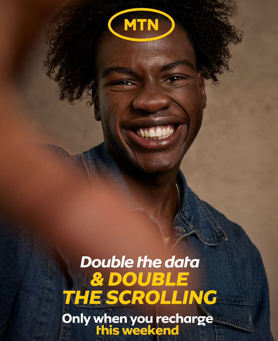 The weekend just got a whole lot sweeter! 😍 

MTN's got me covered with 1GB free data + 2x data on 7-day bundles! Who's with me? 🙌

#MTNHappyWeekend #DoubleTheValue #MTN