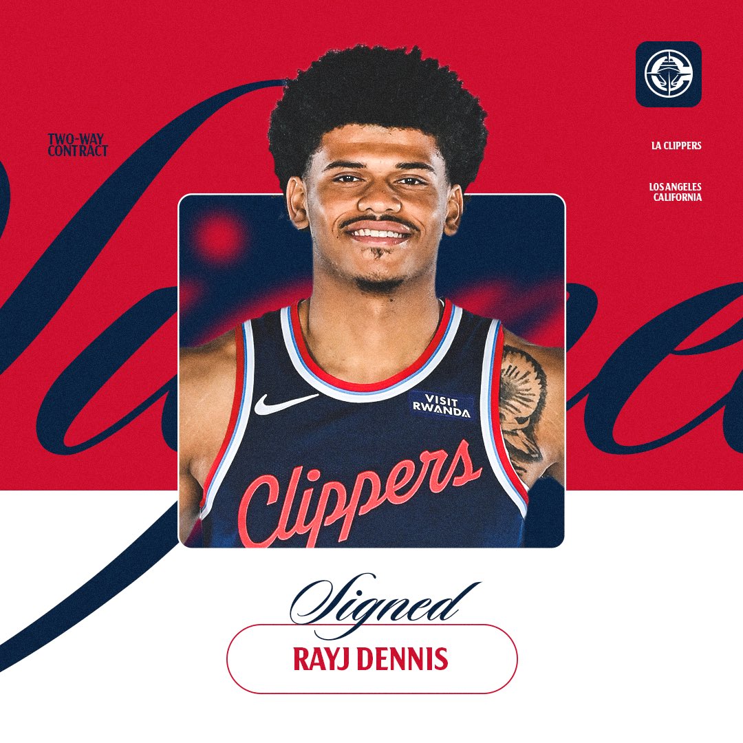 OFFICIAL: We’ve signed RayJ Dennis to a two-way contract 🖋️