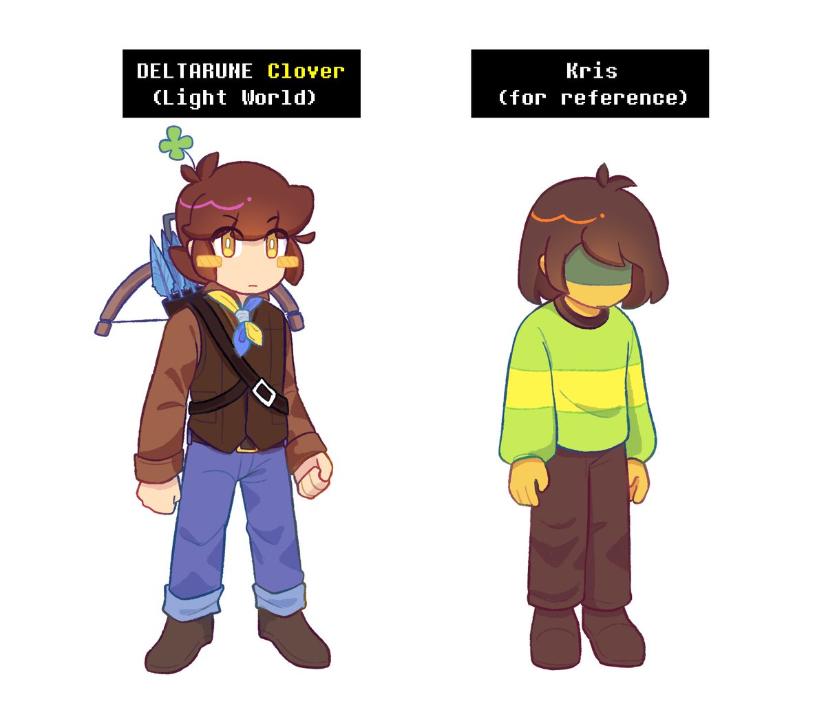 squidd325's tweet image. UTY anni stream mentioning that Clover would be a crossbow archer in Deltarune is CRAZYYY 

#UndertaleYellow #DELTARUNE
#DELTARUNEYELLOW