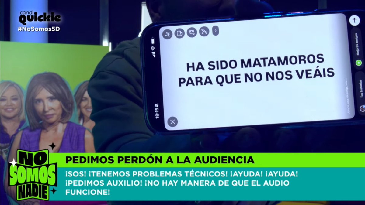 elfrikidelatv_'s tweet photo. A #NoSomos5D se le va el sonido por completo y así disimulan:

MARAVILLOSOS 😂 https://t.co/9vC23pSMqs