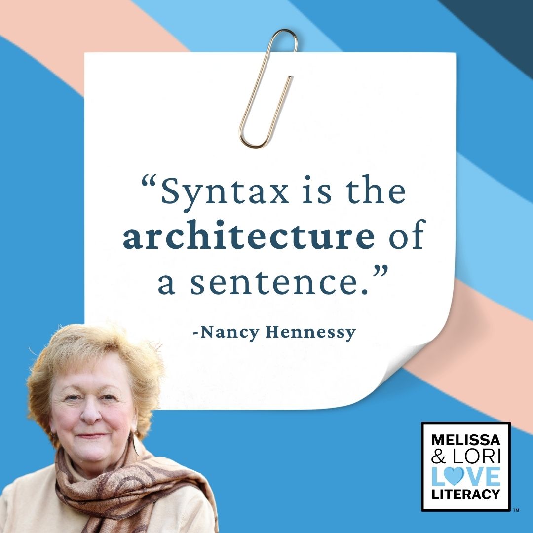 literacypodcast's tweet image. Sentence-level comprehension is where meaning is made. Syntax is the architecture of a sentence. 🏗️

In today&apos;s episode, Nancy Hennessy &amp;amp; Julia Salamone share practical strategies to help students understand sentences! 🎧 Don’t miss this one!

Listen 🎙️ shorturl.at/nhBBL