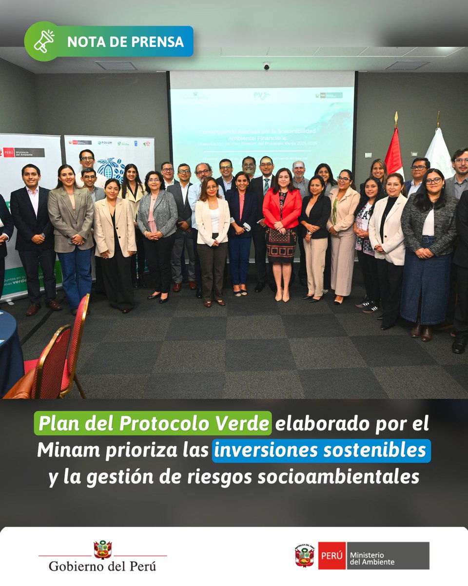 MinamPeru's tweet photo. 📢 #NotaDePrensa | Viceministra Romina Caminada señaló que dicho documento fortalecerá el trabajo conjunto para construir alianzas e impulsar el desarrollo de las comunidades.
📲 Leer más ➡️ https://t.co/6NEA7P1cV3
#FinanzasVerdes | #ProtocoloVerde | #Minam 🌳 | https://t.co/oJ7m9INExJ