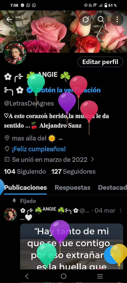 LetrasDeAgnes's tweet photo. Mi cumpleaños lo recibo feliz, con ganas de seguir descubriendo lo que la vida tiene para mí, agradeciendo a Dios por todo lo que ya me dio...

Voy a festejar por todo lo que superé y por todo el amor y cariño que tengo a mi alrededor...

¡Gracias infinitas! https://t.co/3UxszkmuvQ