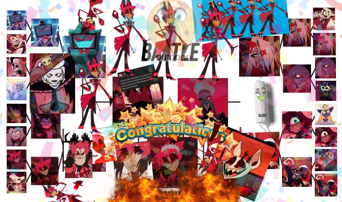 Y EL GANADOR ES ALASTOR

FELICIDADES TAMPON USADO

- 🎀