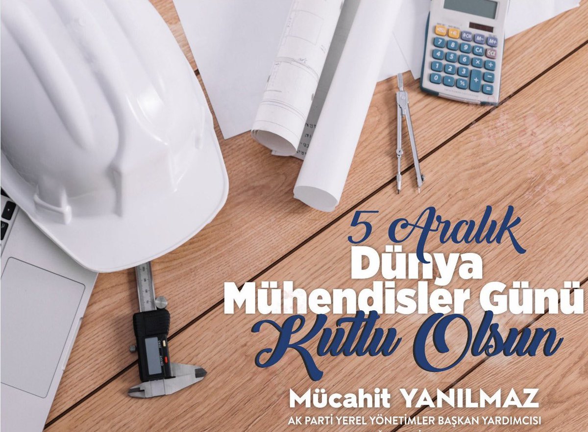 Ben de bir makina mühendisi olarak dünyanın şekillenmesinde, hayatın kolaylaşmasında, geleceğin inşasında emeği geçen ve lokomotif güç olan tüm mühendislerimizin 5 Aralık Dünya Mühendisler Günü’nün hayırlı olmasını diliyorum.
#DünyaMühendislerGünü 
#MakinaMühendisi