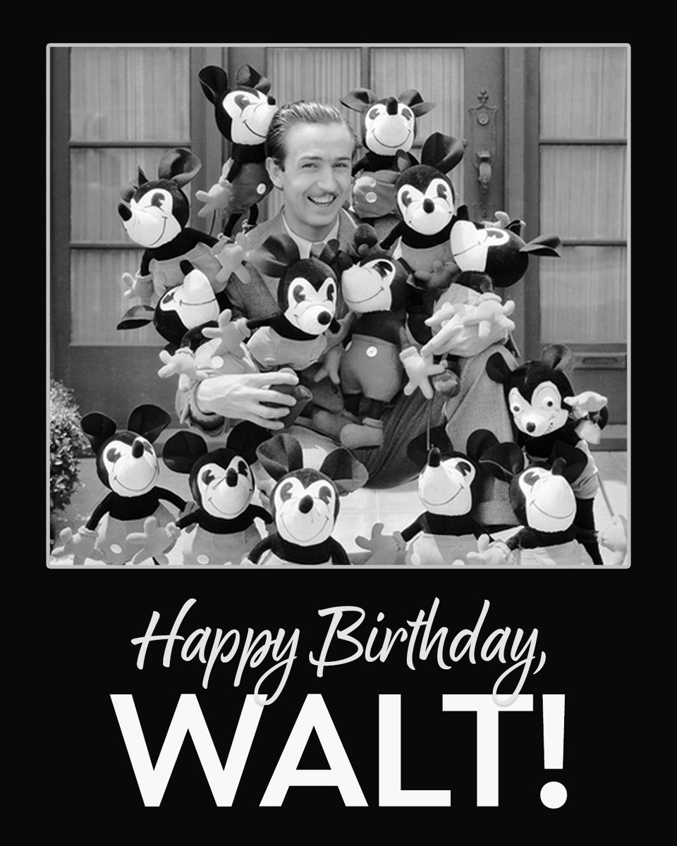 Today we celebrate Walt Disney--born on this day in 1901. ✨