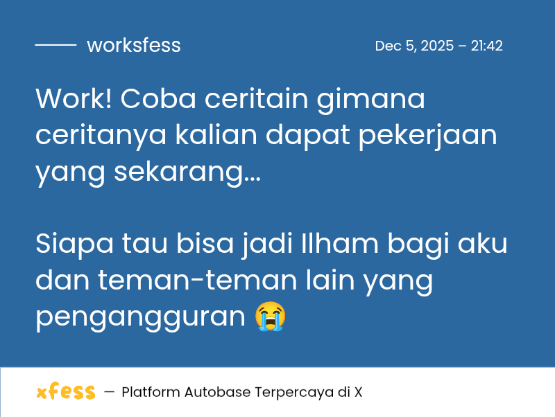 Work! Coba ceritain gimana ceritanya kalian dapat pekerjaan yang sekarang...

Siapa tau bisa jadi Ilham bagi aku dan teman-teman lain yang pengangguran 😭