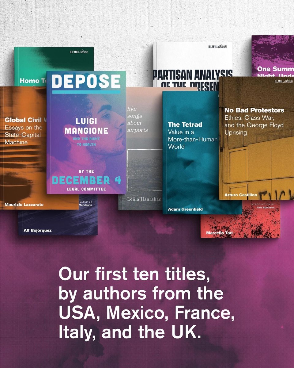 Ill Will is launching a book press. We need your support. 

illwilleditions.com