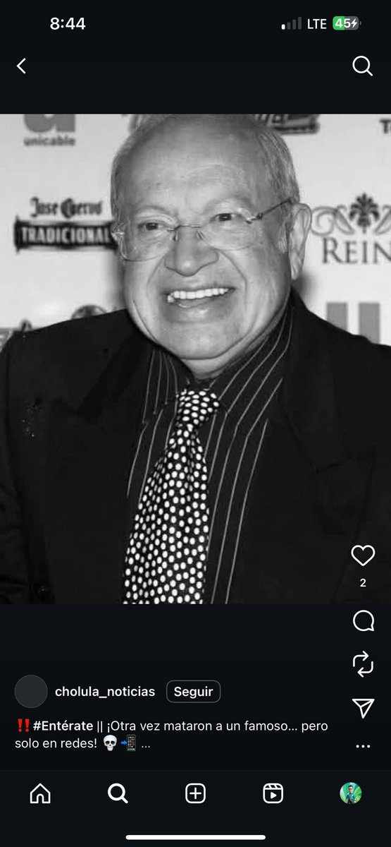 soyjonathanh's tweet photo. #UltimaHora Confirman la lamentable muerte del comediante Eduardo Manzano. 

Marcó época en la comedia mexicana con su participación en programas como ‘Los Polivoces’ y recientemente en ‘Una Familia de Diez’. #QDEP https://t.co/AgIuqBvjL5