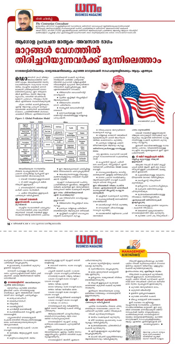 My latest "Contrarian Consultant" column has been published in Dhanam Magazine (Dec 15th, 2025 issue) - see link for this and earlier articles at we-deliver-results.com/gallery.php