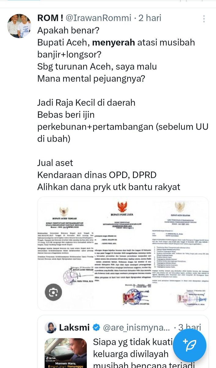 Mantap, Pak Gubernur. 
Tegas menegur Bupati. 👍