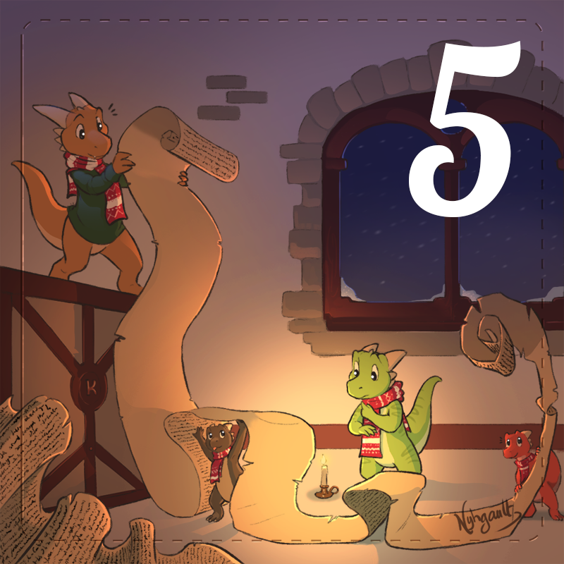 ✨Kobold Advent Calendar - Day 5: List ✨

That's a very long list of names! What is it for? Are the kobolds on it?