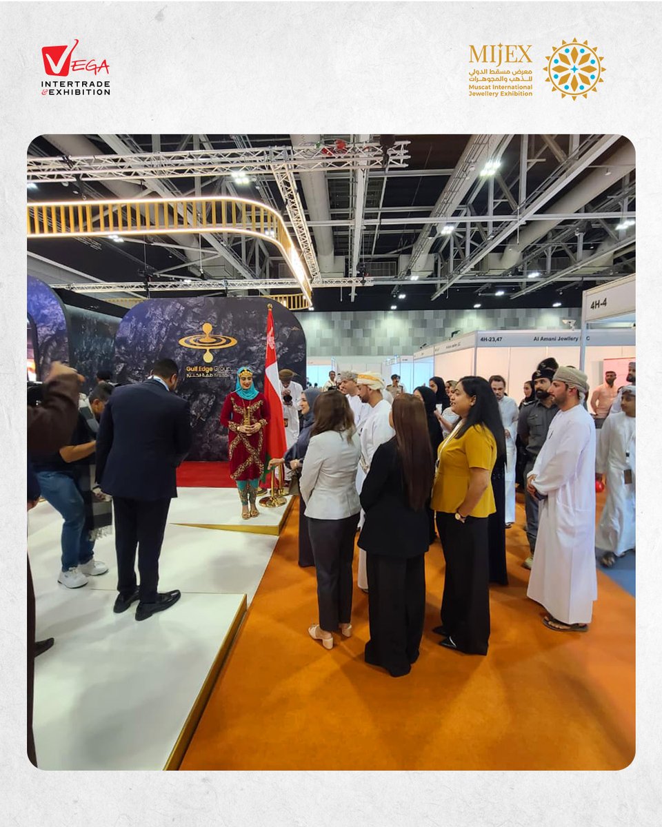 vega_inter's tweet photo. MIJEX 2025 is here! ✨
Discover stunning jewelry, gold, and luxury creations at the Oman Convention &amp; Exhibition Centre from Dec 3–7.
Join us and experience world-class craftsmanship!

#MIJEX2025 #MuscatJewelleryExhibition #VegaIntertrade  #JewelleryExpo #LuxuryExhibitio https://t.co/qnN2Y75Sva