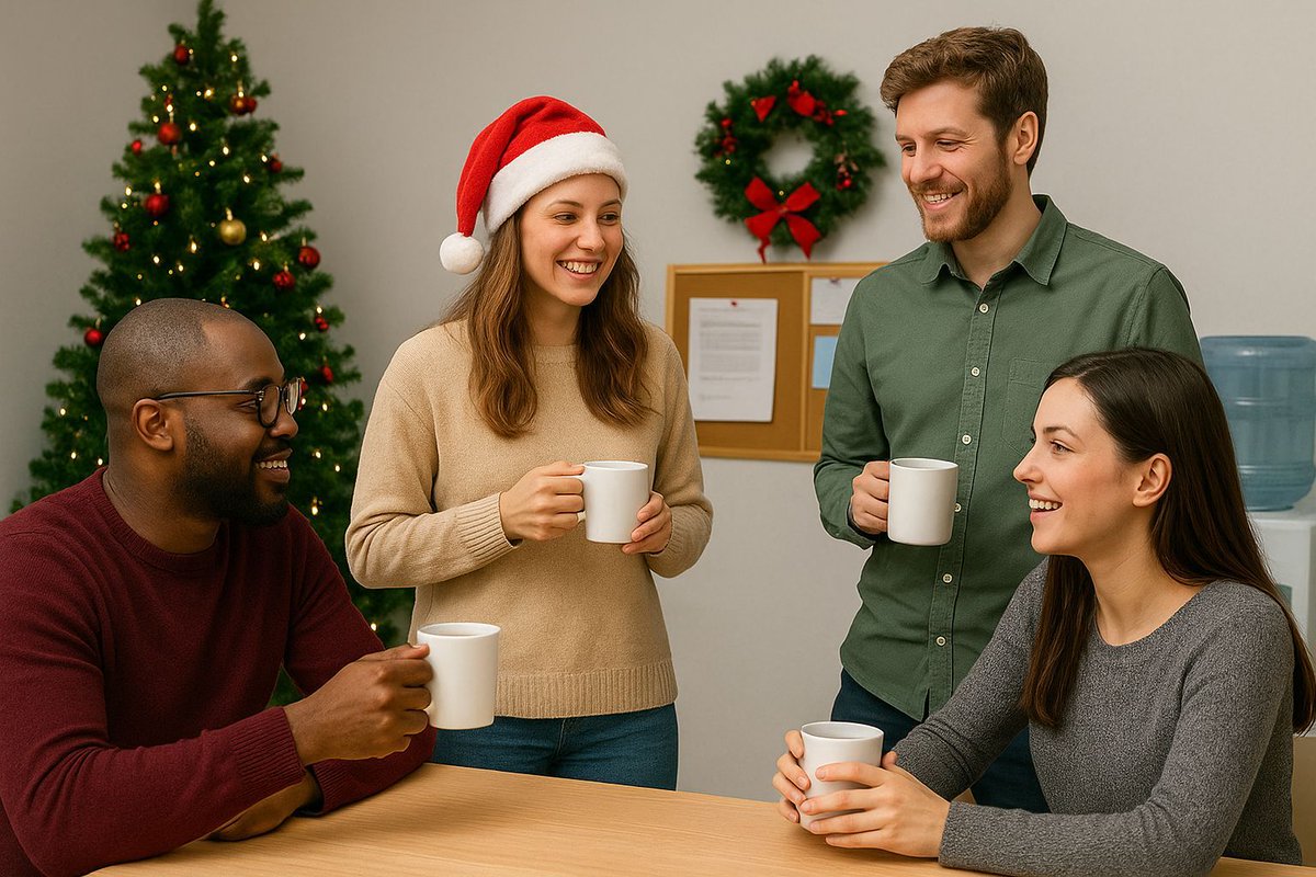 FontisWater's tweet image. Holiday meetings hit different when the breakroom smells like espresso magic. ✨☕
Sip smart with mocktails that keep the cheer going — no buzz required. #OfficeLife