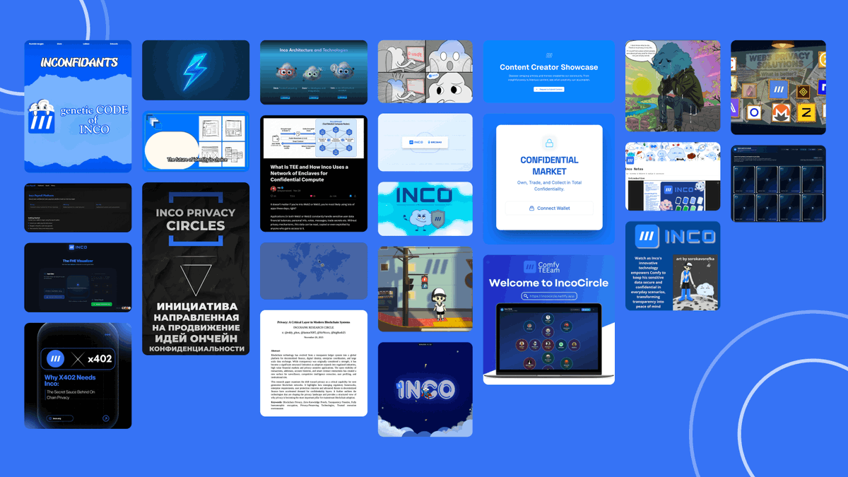 we recently launched Inco Privacy Circles, an initiative to encourage people passionate about privacy to come together, learn, and make cool stuff.

the first cycle just wrapped up

let’s explore what happened ↓