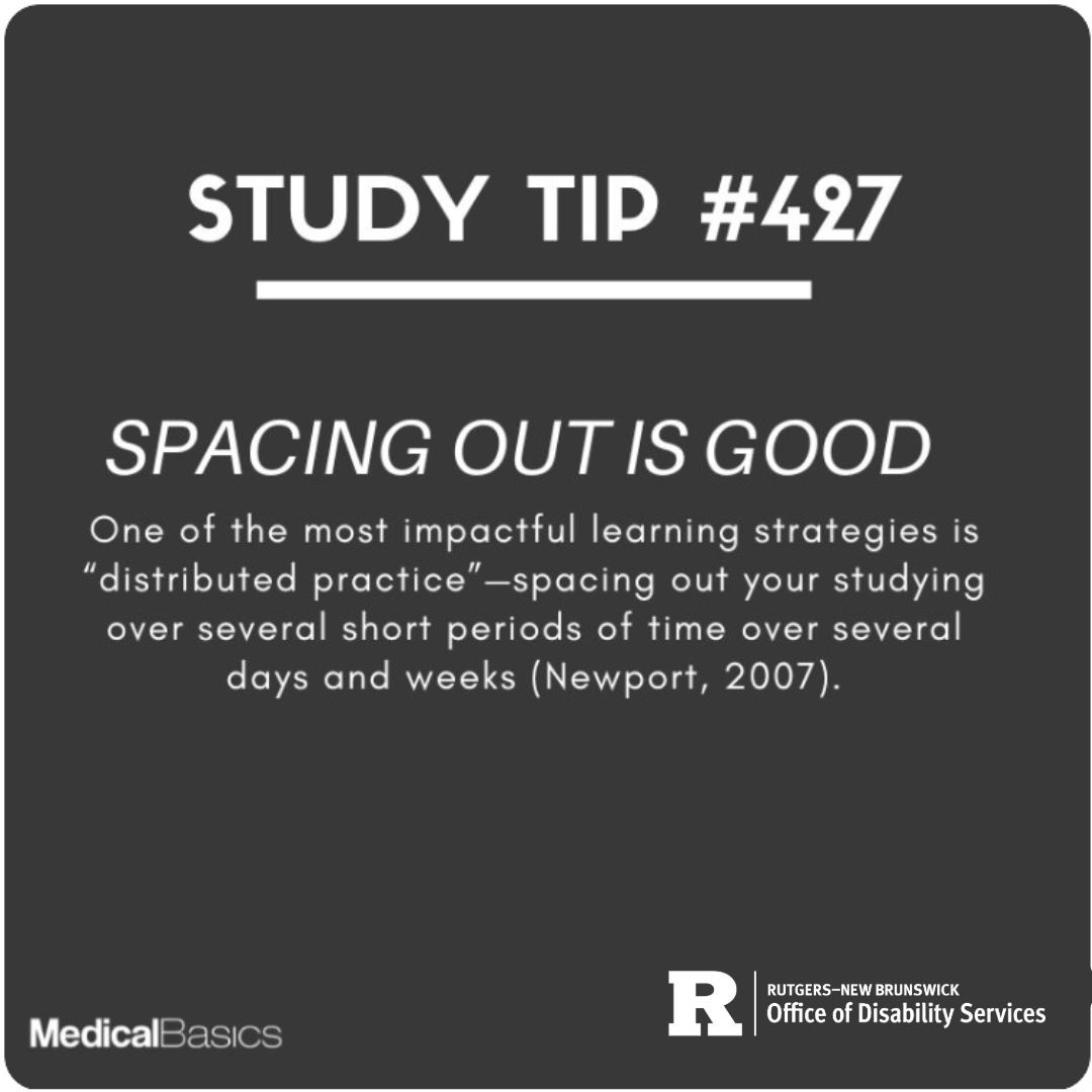 RutgersODS's tweet image. #StudyTips #MemorizationTechniques #AcademicSuccess #StudySkills #RutgersNB #DisabilityServices #LearningStrategies #StudySmart