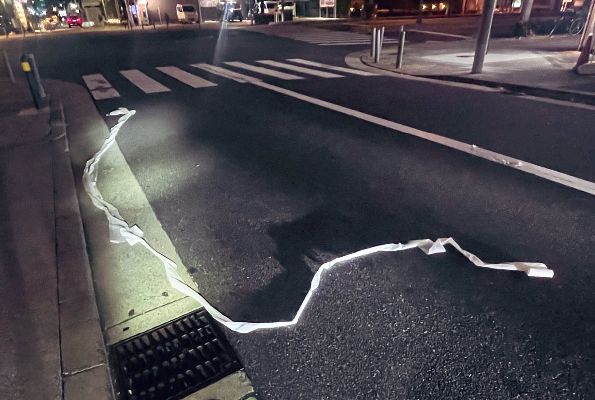 心斎橋辺りで誰かがゴールしてた。