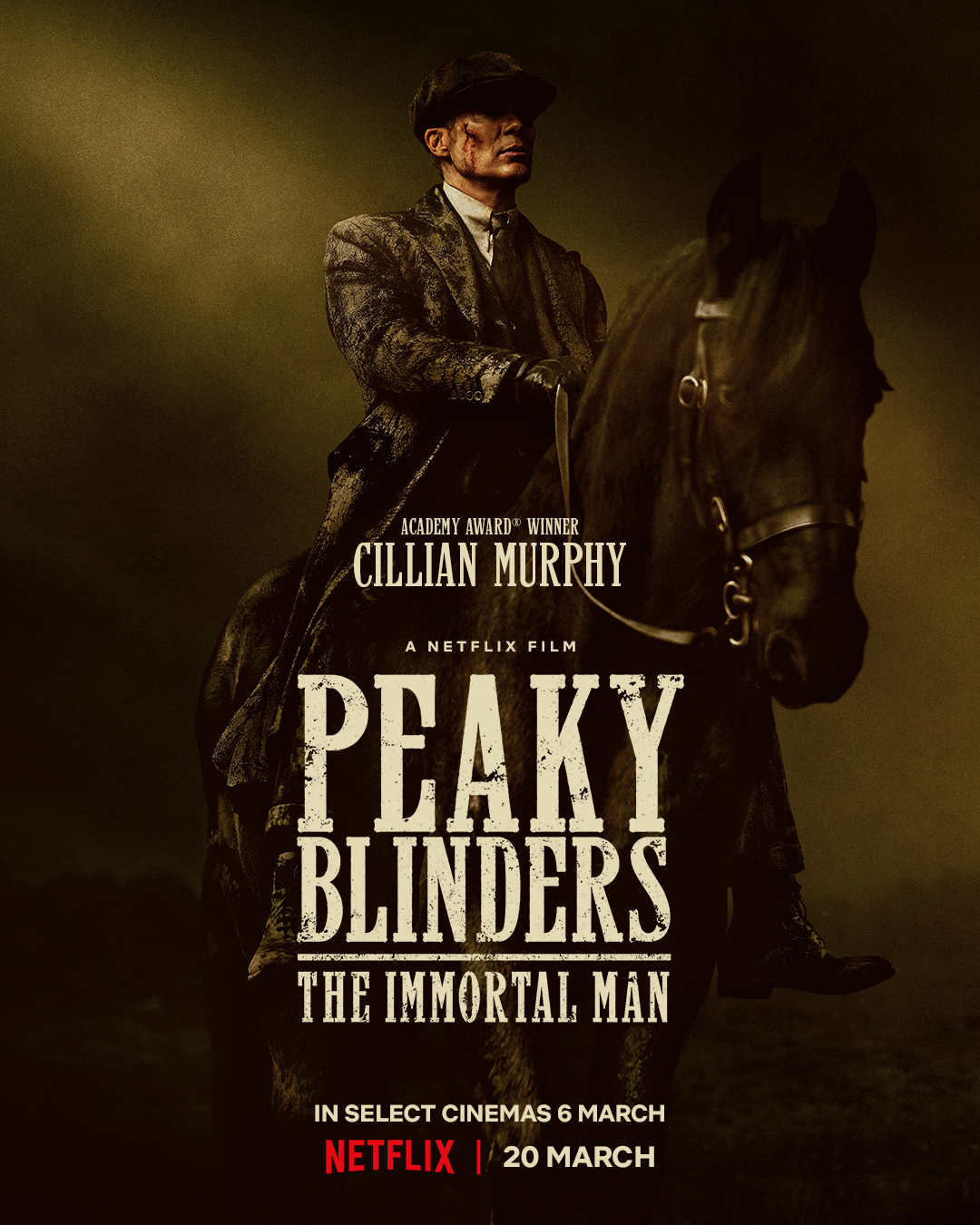 Cillian Murphy op eerste teaserposter van Peaky Blinders-film The Immortal Man