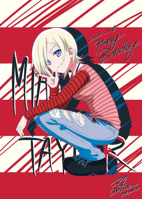 ミアちゃんお誕生日おめでとうー! #ミア・テイラー生誕祭2025 #ミア・テイラー誕生祭2025