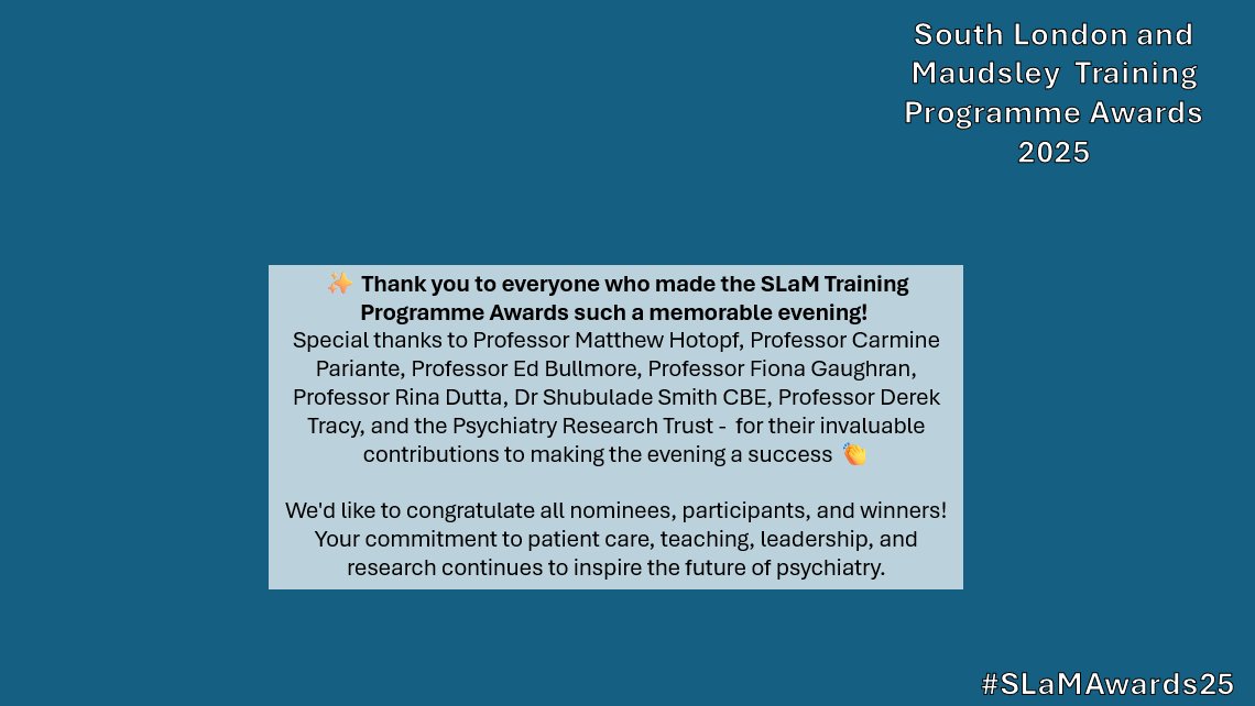 Maudsley Training Programme tweet media