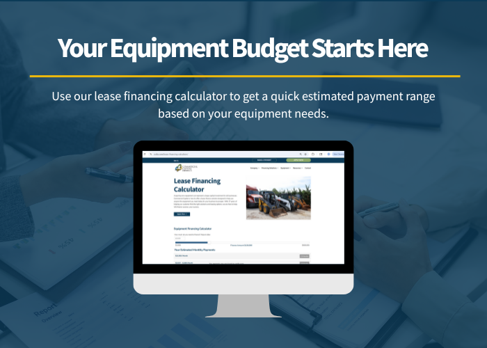 EquipFinanceKC's tweet photo. Planning year-end purchases? Get upfront payment range estimates instantly with our lease financing calculator. Easy, fast, and designed to help you make informed decisions.

Try it Here:https://t.co/OOwN2GUPp5 https://t.co/bmsCmReulf