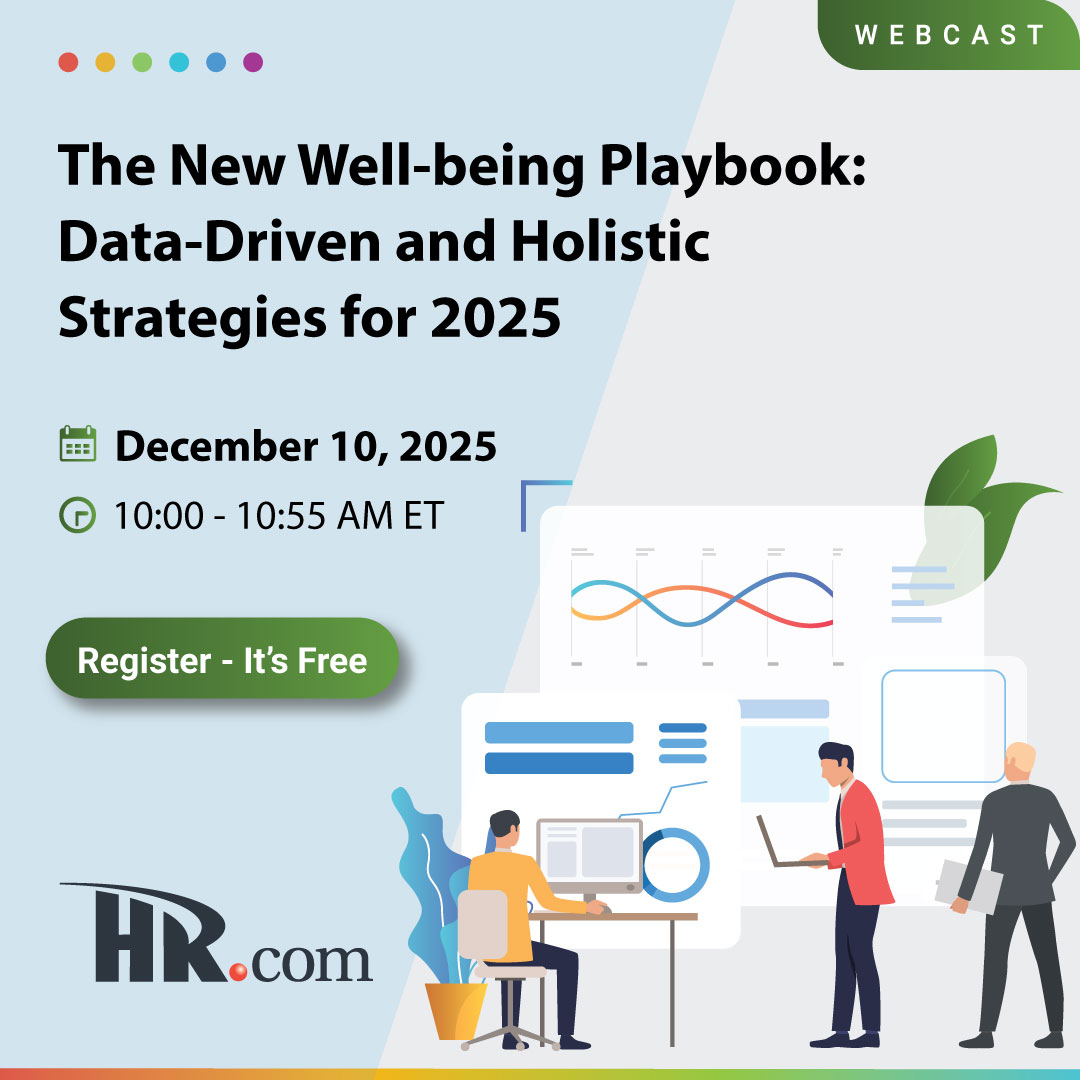 HRdotcom's tweet image. Your employees aren’t alright—burnout, stress &amp;amp; health issues are rising. Join Mark Vickers of @HRdotcom to hear insights on the top well-being challenges for the year ahead, emerging strategies, and the growing role of AI in supporting okt.to/TQqfBk #EmployeeWellness